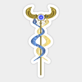 Orisha Inle Healing Staff Sticker